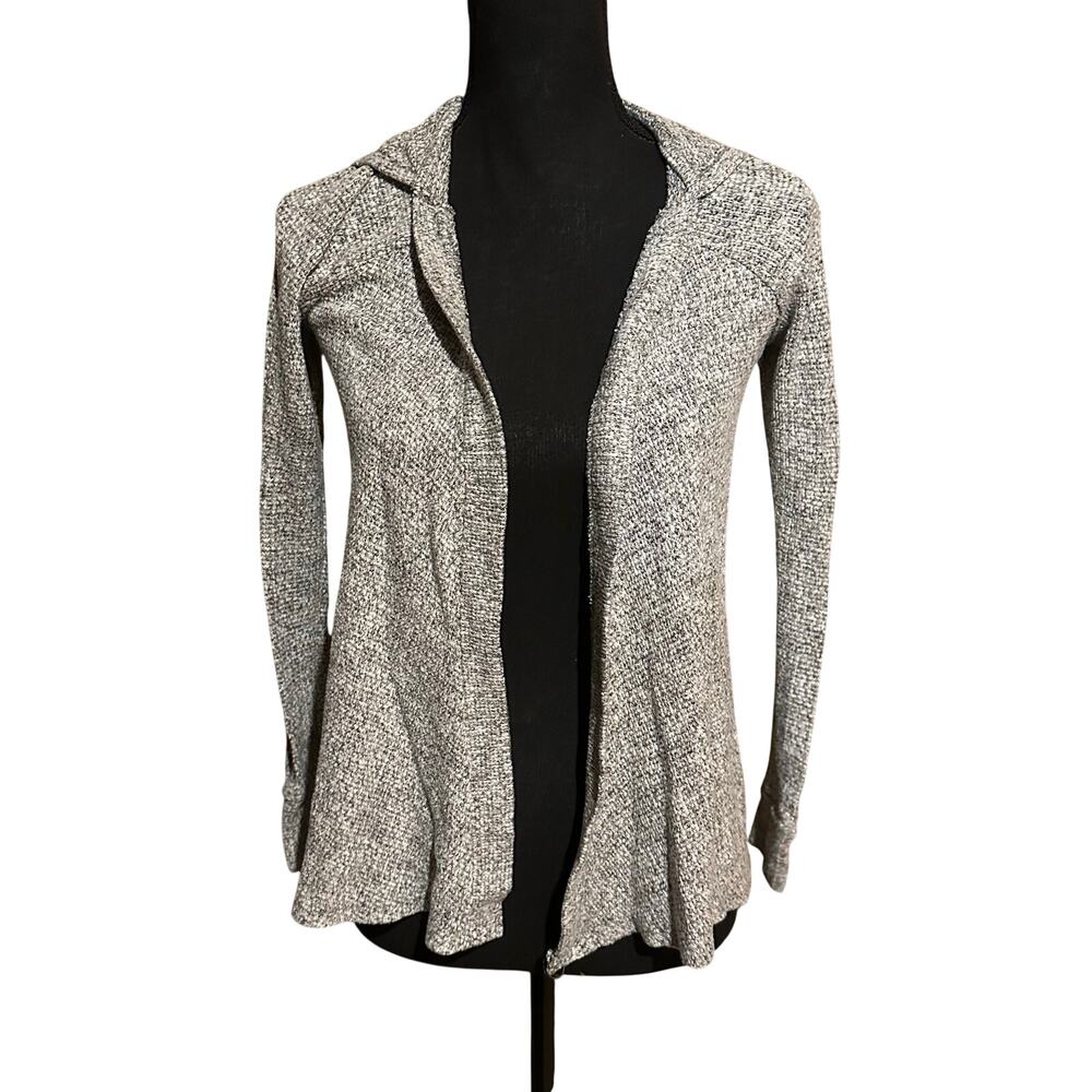 American Eagle Gray Open Front Cardigan Knit Long Sleeve Sweater S